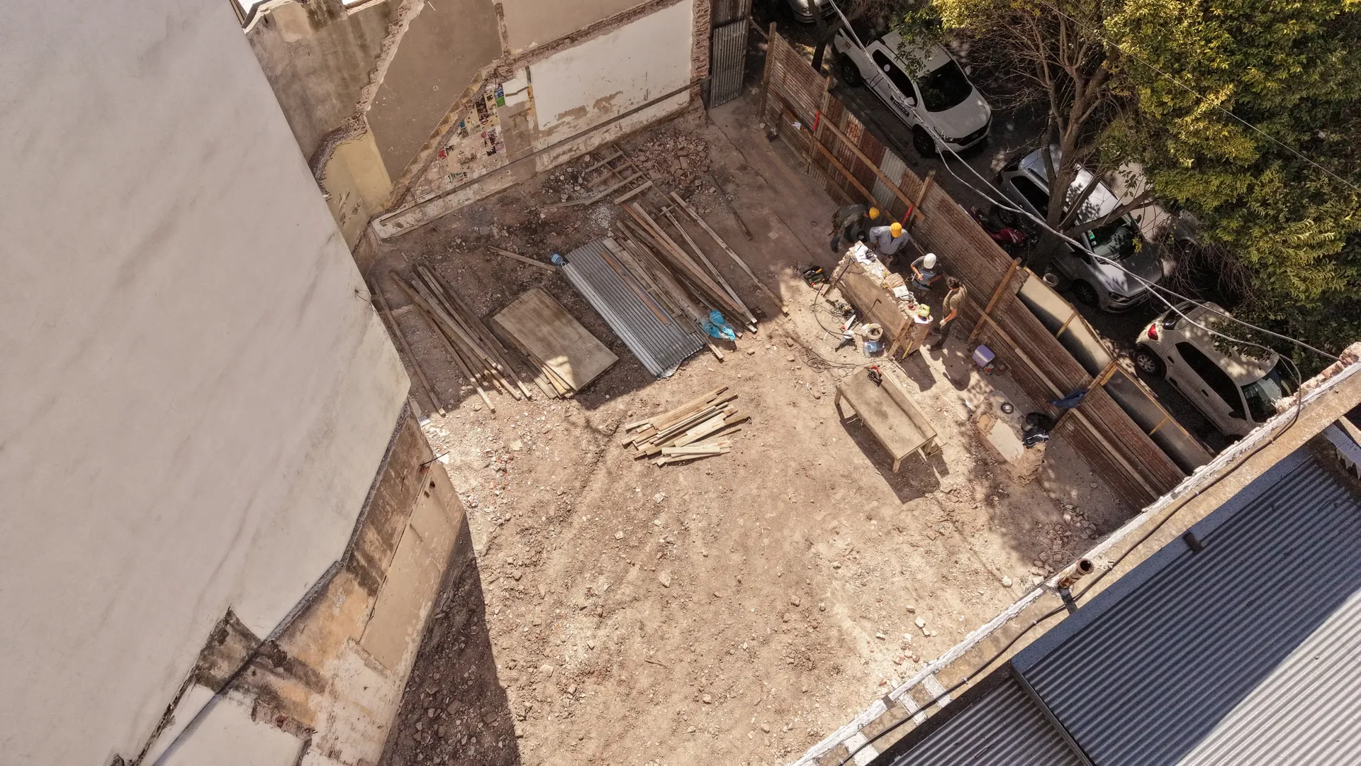 2 e/ 45 y 46 — avance de obra, etapa 1