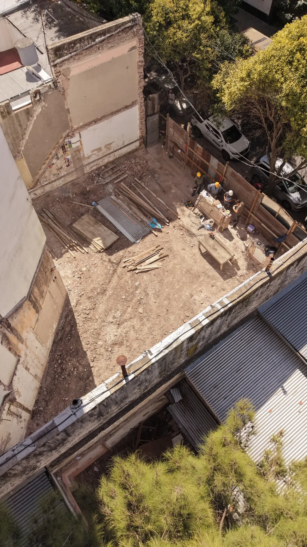 2 e/ 45 y 46 — avance de obra, etapa 1