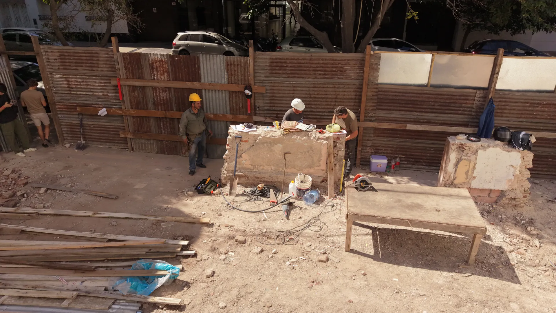 2 e/ 45 y 46 — avance de obra, etapa 1