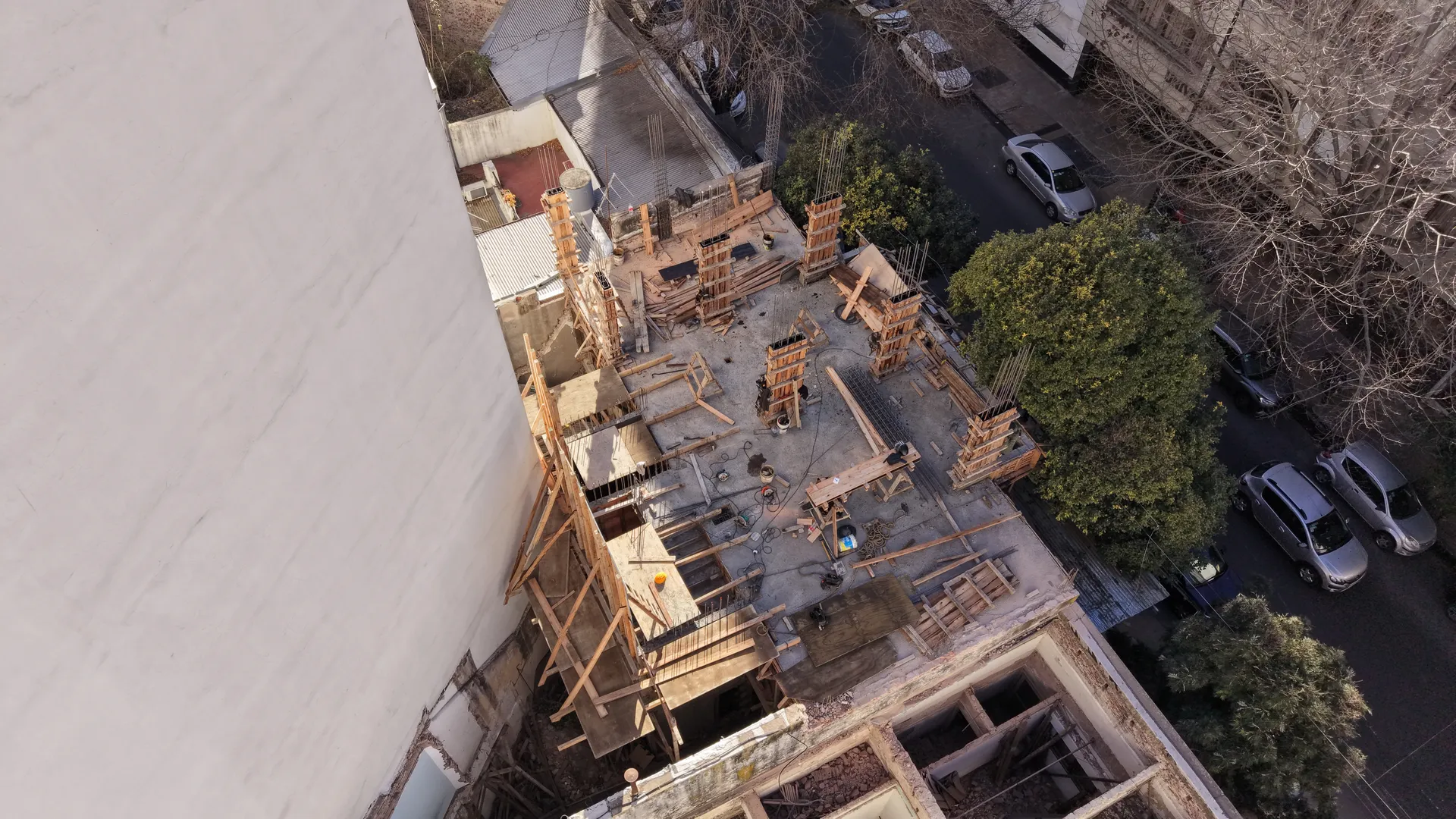 2 e/ 45 y 46 — avance de obra, etapa 1