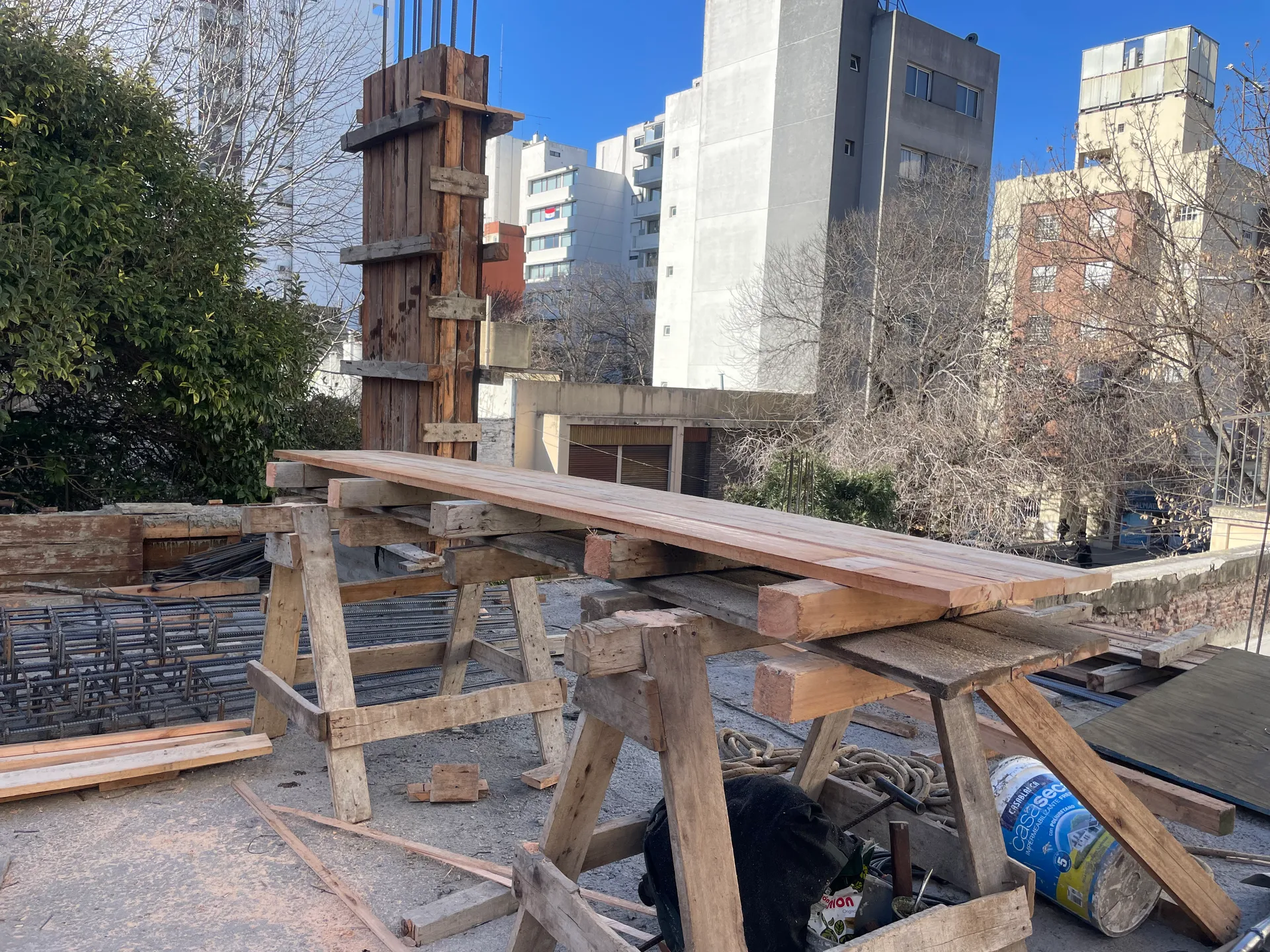 2 e/ 45 y 46 — avance de obra, etapa 1